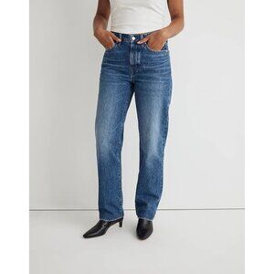 Madewell Item NM892 Tall Curvy Low-Slung Straight Jeans, Size T25